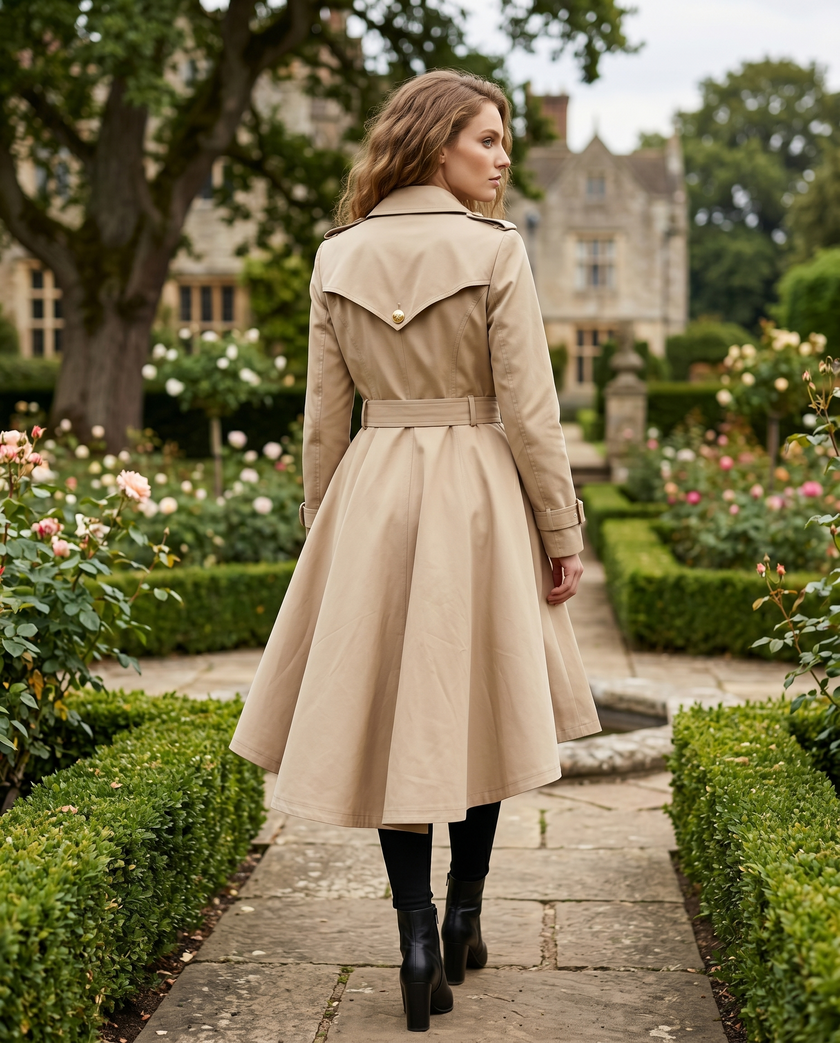 **PRE-ORDER** The ‘CHELSEA ROSE' Trench Coat, Exclusively Designed By Laura Jeanne. ENJOY 20% OFF FOR 4 WEEKS ONLY WITH CODE 'LJSAVE20'. - Expected Delivery: Mid-End September (Estimate only)