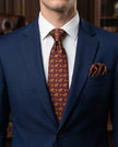 ‘GOLD CUP’ Horse Racing Silk Tie (Merlot) By Laura Jeanne - LAURA JEANNE