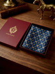 ‘ASCOT’ Silk Pocket Square (Navy) By Laura Jeanne - LAURA JEANNE