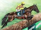 Limited Edition, ‘GALOPIN DES CHAMPS’ By Laura Jeanne A2 Size Giclée Prints (42.0 x 59.4cm). - LAURA JEANNE