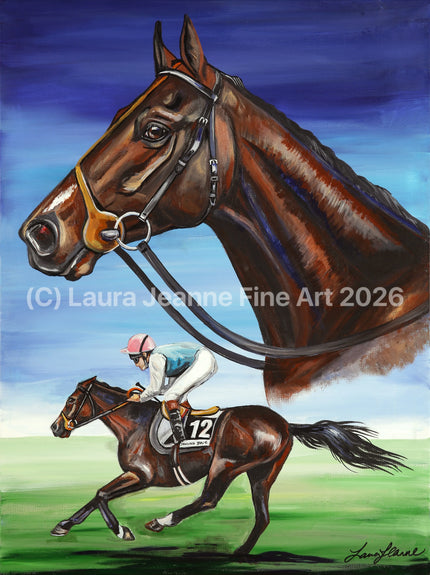 Limited Edition, ‘DANCING BRAVE’ By Laura Jeanne A2 Size Giclée Prints (42.0 x 59.4cm). - LAURA JEANNE