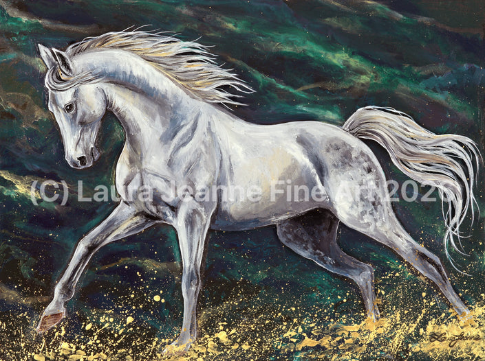 Limited Edition, ‘PEARL’ By Laura Jeanne A2 Size Giclée Prints (42.0 x 59.4cm). - LAURA JEANNE