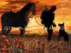Limited Edition, ‘LEST WE FORGET’ By Laura Jeanne A2 Size Giclée Prints (42.0 x 59.4cm). - LAURA JEANNE