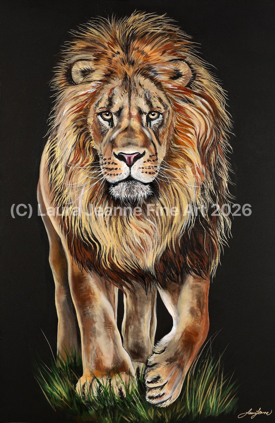 Limited Edition, ‘THE KING’ By Laura Jeanne A2 Size Giclée Prints (42.0 x 59.4cm). - LAURA JEANNE