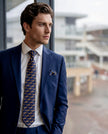 ‘GRAND NATIONAL’ Horse Racing Silk Tie (Navy) By Laura Jeanne