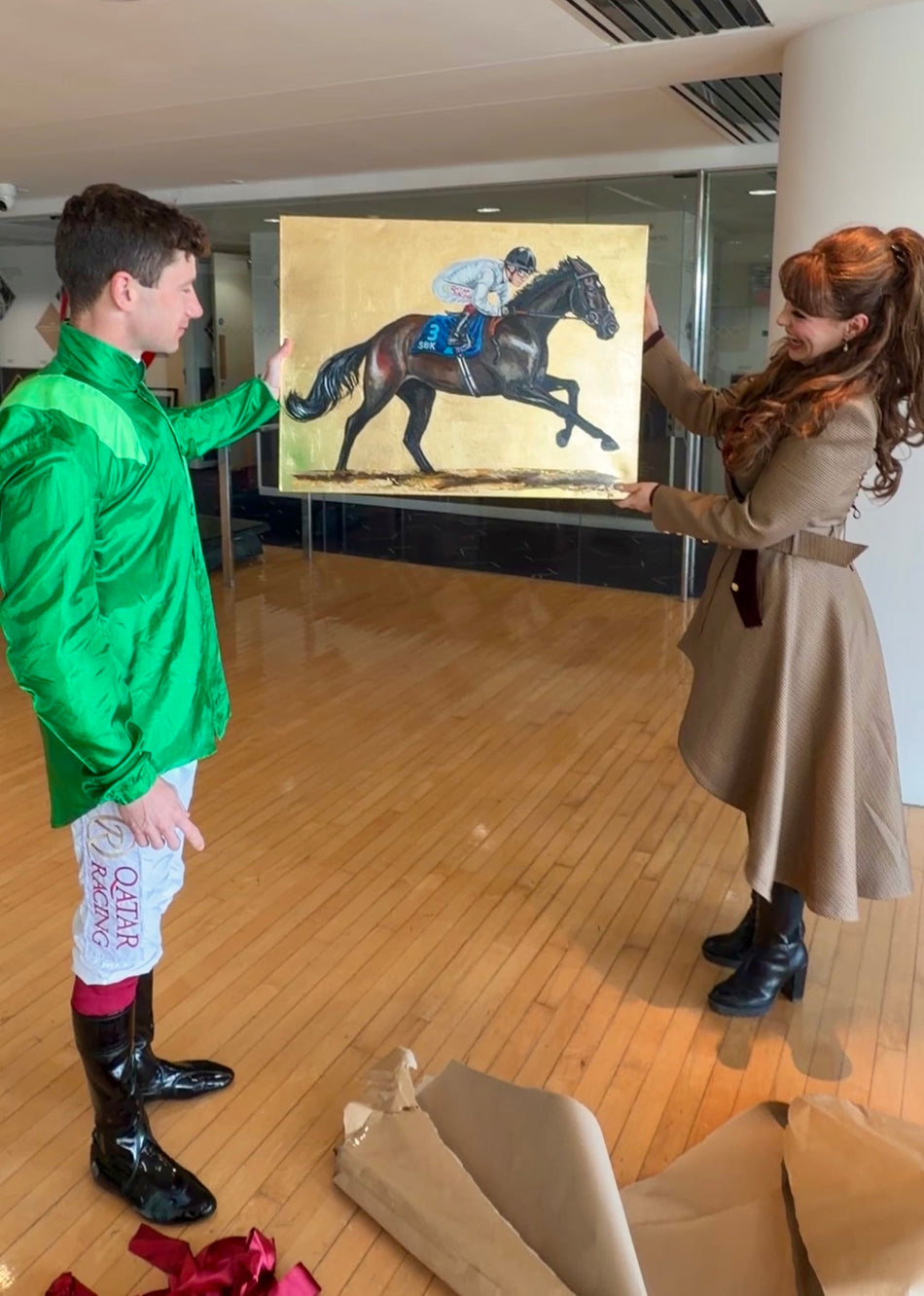 Limited Edition, ‘CONSTITUTION HILL & OISIN MURPHY AT SOUTHWELL, 2026’ (Original Painted for Oisin Murphy) By Laura Jeanne A2 Size Giclée Prints (42.0 x 59.4cm)