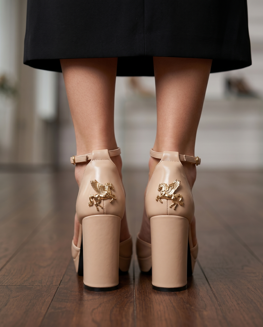 ** PRE ORDER! ** 'PEGASUS' Platform Leather Shoes. Exclusively Designed By Laura Jeanne. ENJOY 20% OFF FOR 2 WEEKS ONLY WITH CODE 'LJ20' Expected Delivery: Mid- End September (Estimate only)