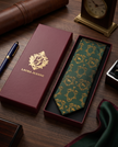 ‘GOODWOOD’ Horse Racing Silk Tie (Green) By Laura Jeanne.