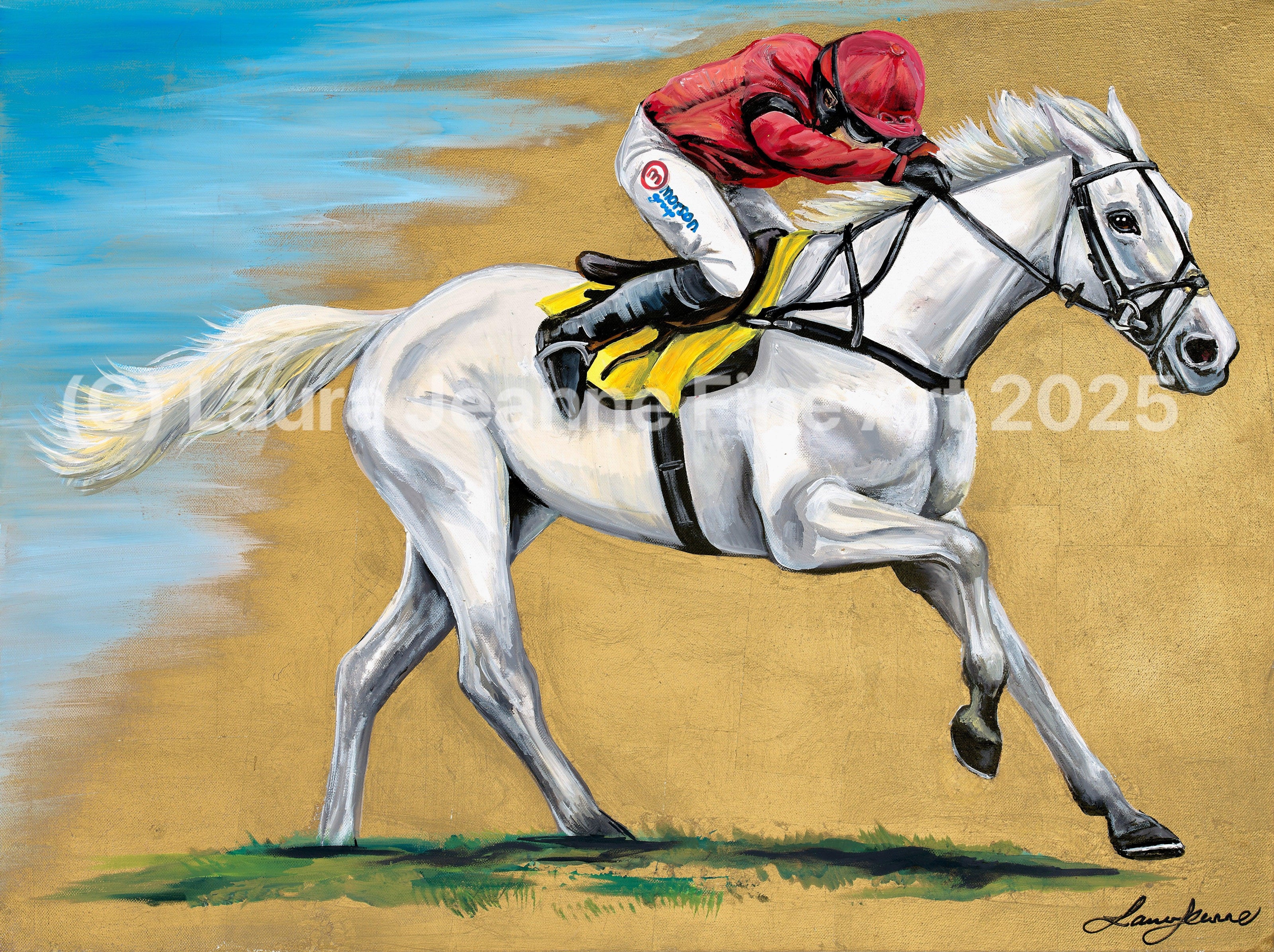 Limited Edition, ‘GREY DAWNING’ By Laura Jeanne A2 Size Giclée Prints (42.0 x 59.4cm). - LAURA JEANNE