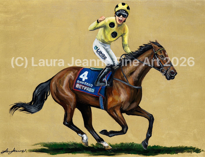 Limited Edition, ‘BOW ECHO'  By Laura Jeanne A2 Size Giclée Prints (42.0 x 59.4cm)