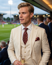 ‘CHAMPION’ Football Silk Tie (Merlot) By Laura Jeanne.