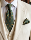 ‘FAIRWAY’ Golf Silk Tie (Green) By Laura Jeanne.