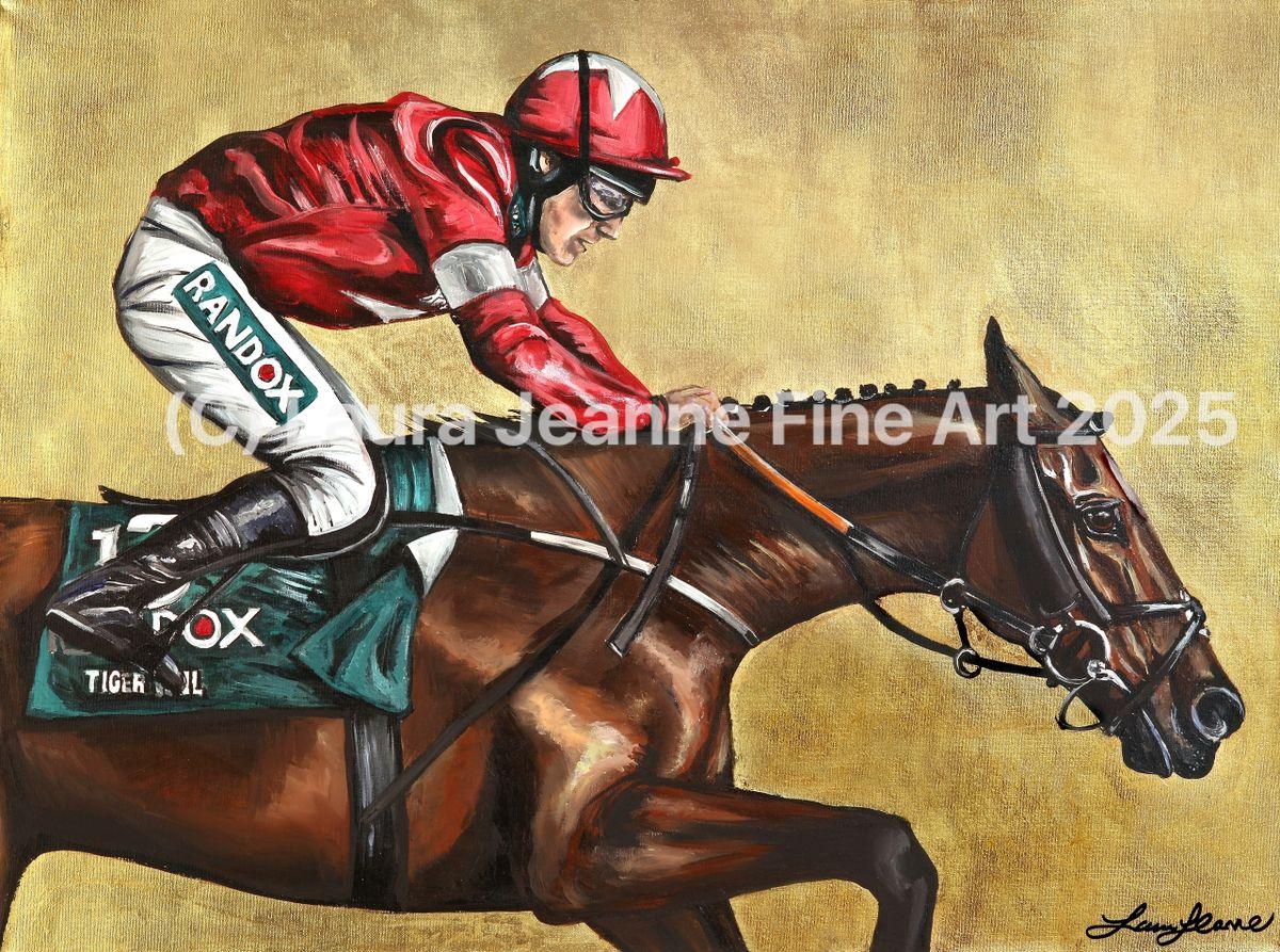 Limited Edition, ‘TIGER ROLL’ By Laura Jeanne A2 Size Giclée Prints (42.0 x 59.4cm). - LAURA JEANNE