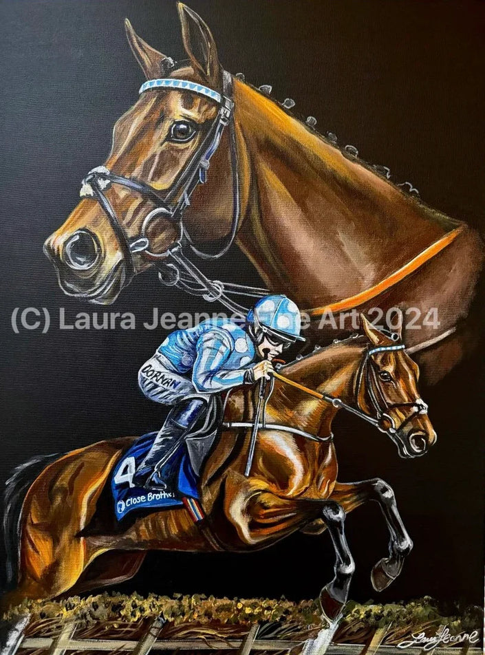 Limited Edition, ‘HONEYSUCKLE- THE CHAMPION’ By Laura Jeanne A2 Size Giclée Prints (42.0 x 59.4cm). - LAURA JEANNE