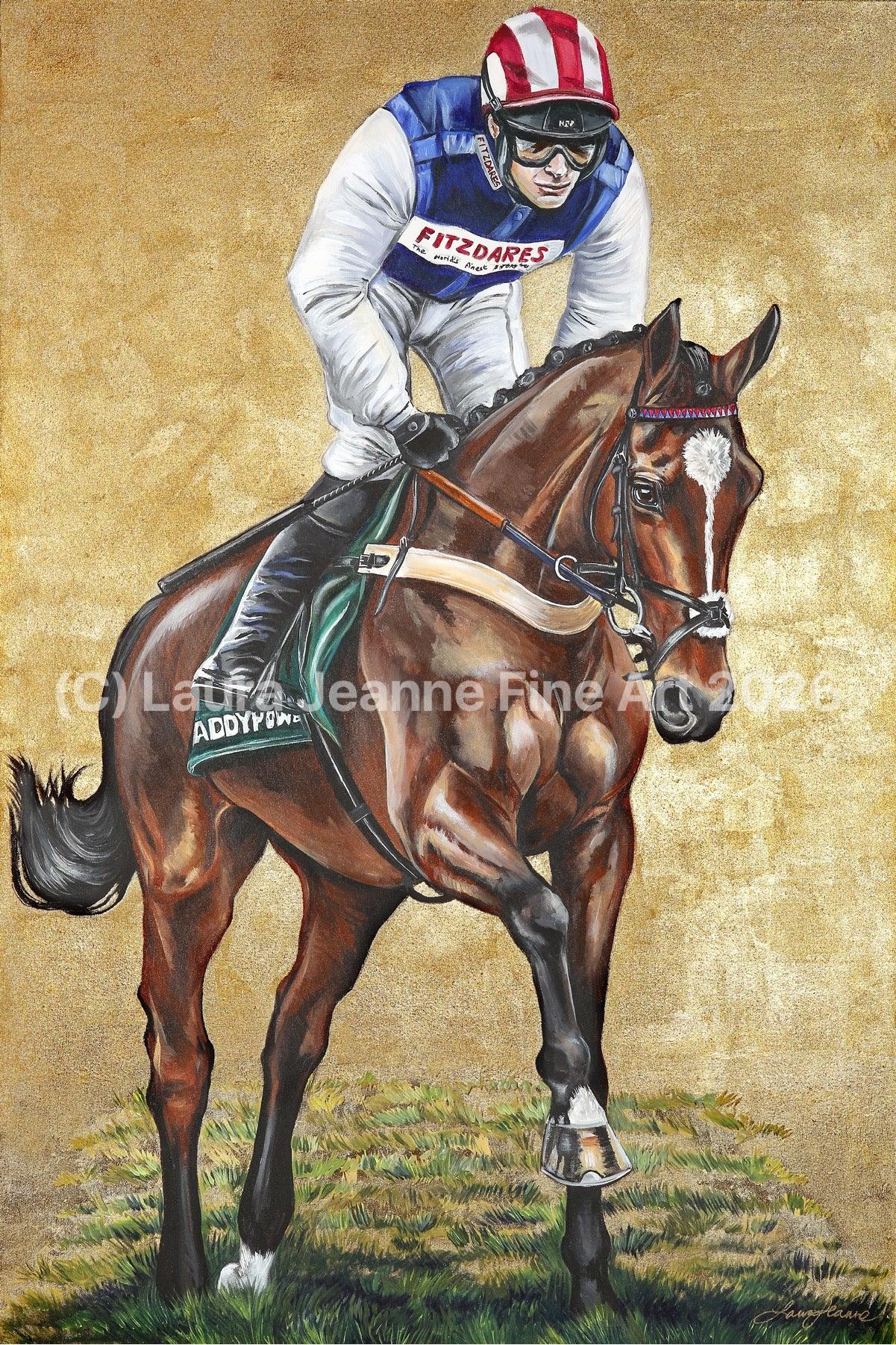 Limited Edition, ‘SHAKEM UP'ARRY’ (Original Painted for Harry Redknapp) By Laura Jeanne A2 Size Giclée Prints (42.0 x 59.4cm). - LAURA JEANNE