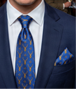 MONARCH' Country Collection Silk Tie (Royal Blue) By Laura Jeanne