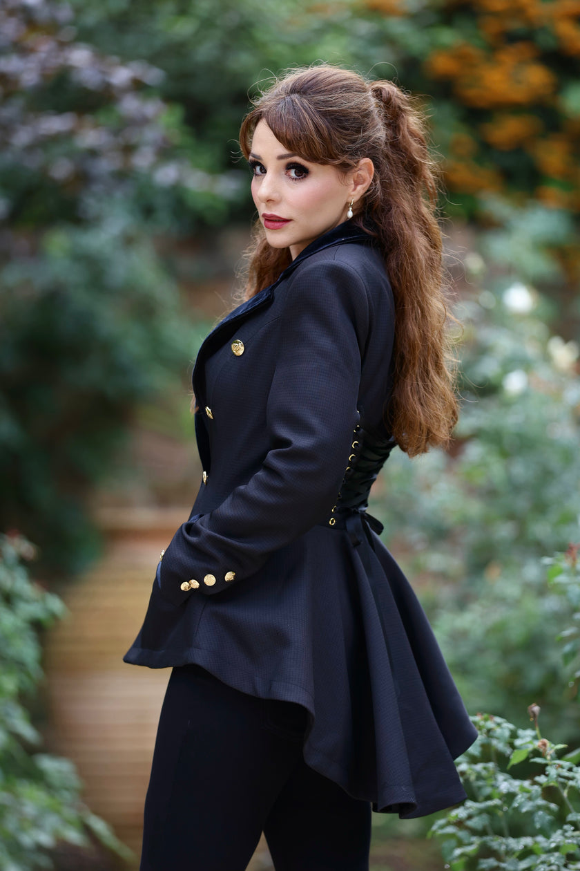 *LIMITED AVAILABILITY PRE-ORDER* The, ‘CHELSEA ROSE' Jacket. Exclusively Designed By Laura Jeanne. Expected arrival: Mid December (Estimate Only) ENJOY 20% OFF WITH CODE 'LJ20'. Offer ends 23rd Oct.