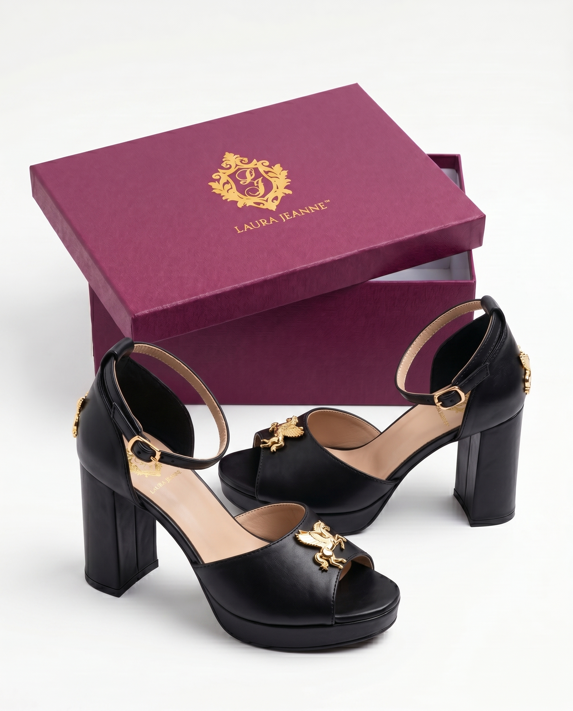 ** PRE ORDER! ** 'PEGASUS' Platform Leather Shoes. Exclusively Designed By Laura Jeanne. ENJOY 20% OFF FOR 2 WEEKS ONLY WITH CODE 'LJ20' Expected Delivery: Mid- End September (Estimate only)